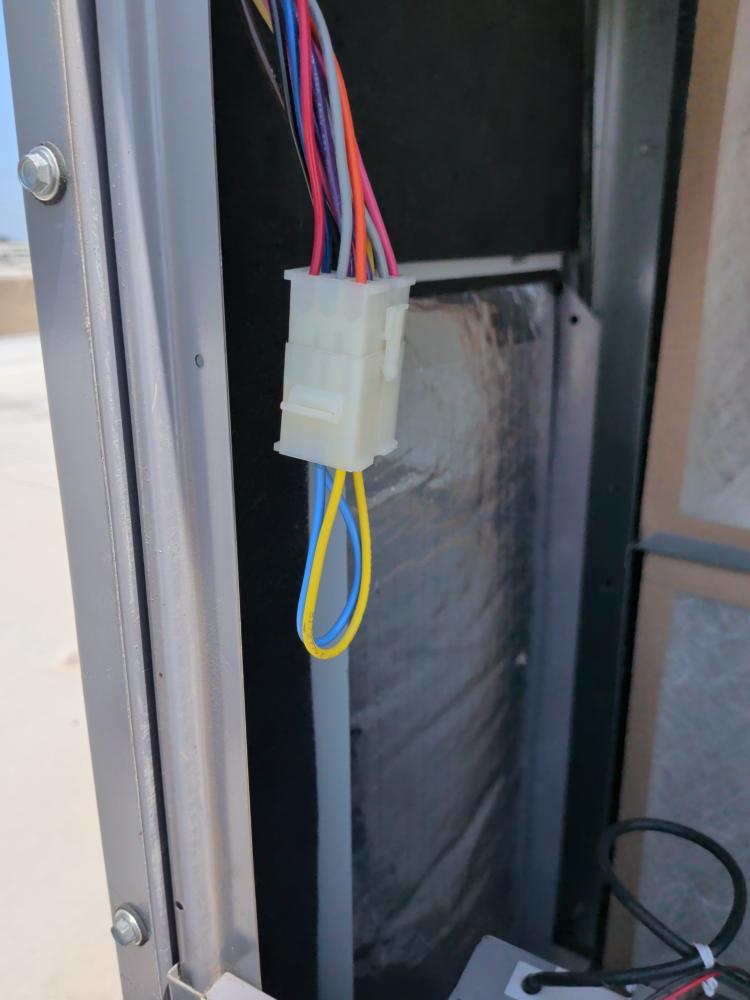 Carrier rooftop unit wire connector and control wiring