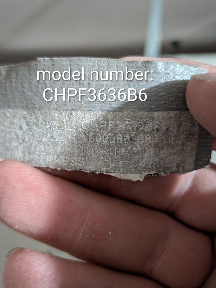 Goodman indoor coil model CHPF3636B6 identification